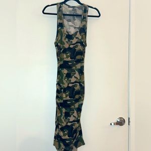 Venus Sleeveless camo maxi dress.  Size Medium
